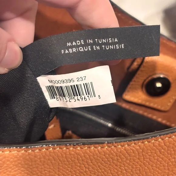 Marc Jacobs Cognac Pebbled Leather Shoulder Bag NWOT - Picture 14 of 16